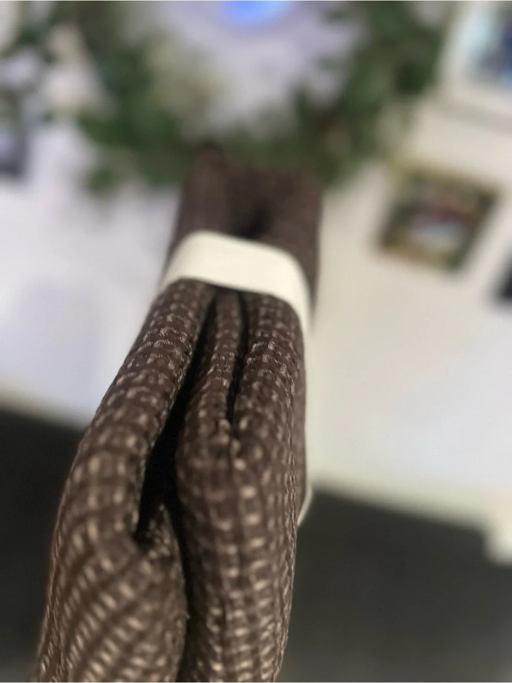 Casaluna Waffle Coverlet in dark fig color - Full/Queen